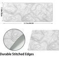 thumbnail image 2 of Topographic Map Large Mouse Pad XL White Lines Contour Geographic Extended Large Desk Mat Big Desk Pad 80X30 CM Non-Slip Rubber Base Stitched Edge Long Mousepad,31.5×11.8 Inch, 2 of 6