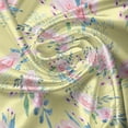 thumbnail image 7 of Ambesonne Watercolor Valance & Curtain, Flowers Theme, 55"x45", Pale Yellow Pale Pink, 7 of 7