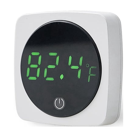 ABCISI Aquarium Thermometer Digital Fish Tank Thermometer Stick On LED Display ±0.9°F with Touch Button for Aquatic Pets Fish Betta Axolotl & Turtle (1)