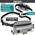 thumbnail image 2 of PetAmi Hands Free Dog Leash, Dog Running Leash Belt for Walking Jogging, Dog Waist Zipper Pouch Fanny Pack with Poop Bag Dispenser, Dual Padded Handle Bungee Leash for Small Medium Large Dogs, Single, 2 of 7