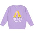 thumbnail image 2 of Inktastic Gigi Loves Me Girls Giraffe Granddaughter Toddler Sweatshirt, 2 of 4