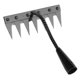 thumbnail image 5 of Rake de malezas versátil con jardín de hierba, herramienta de mano eficiente resistente que afloja la herramienta de tracción de la hierba del jardín 7 consejos, 5 of 8