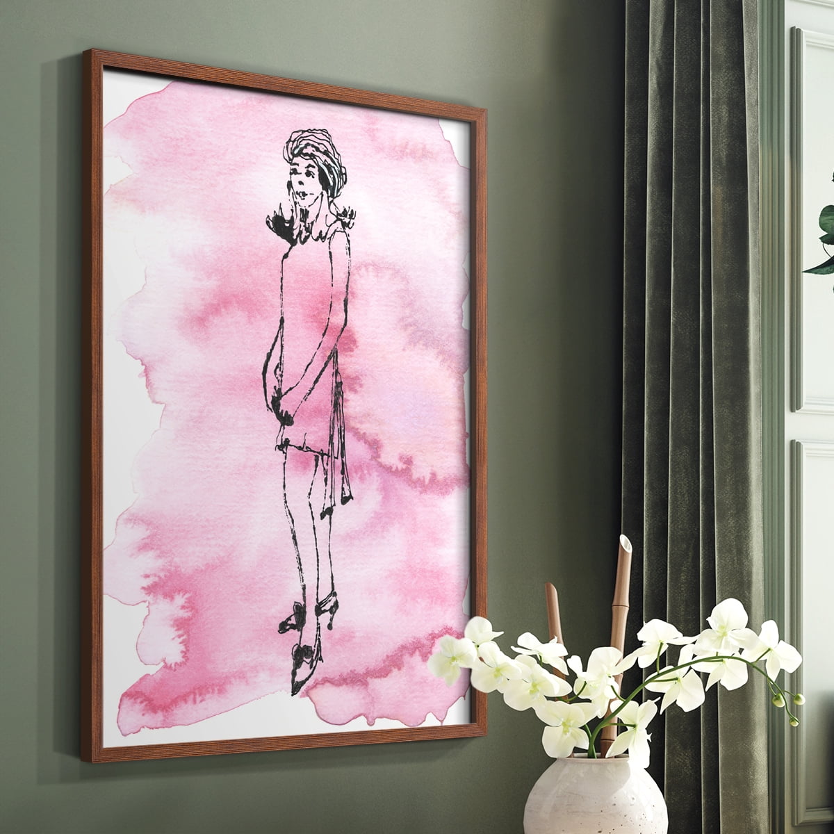 60's Fab II in Paper Solid Wood 8 x 10 Framed Print
