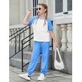 thumbnail image 5 of Arshiner Girls' Casual Sets Short Sleeve T-Shirt Top and Sweatpants with Pockets, 5 of 6