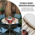 thumbnail image 2 of Coastal Lobster Round Tablecloth for 36-44 Inch Tables,Fitted Table Cover with Elastic Edge,Beach Coral Shell Nautical Vintage Waterproof Outdoor Table Cloth Protector for Patio Garden Dinner Picnic, 2 of 9