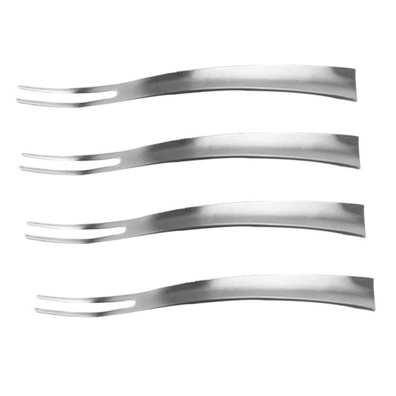 ifundom 4pcs Stainless Steel Fruit Forks Set for Dessert, Appetizer, Salad Serving, and Easy to Clean