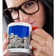 thumbnail image 2 of 3drose, Presidents in Stone, 11oz Two-tone Red Mug, 2 of 6