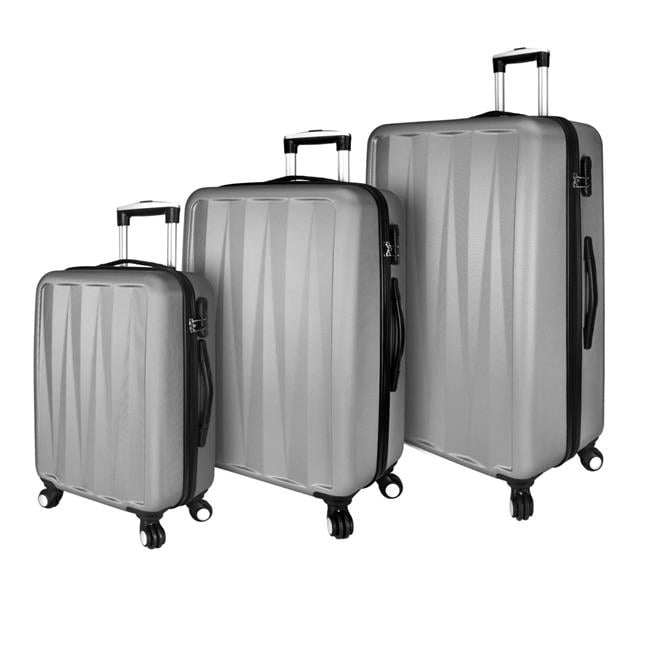 Elite Luggage Verdugo Hardside 3Piece Spinner Luggage Set, Grey