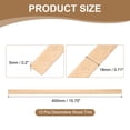 thumbnail image 2 of Paquete de 12 Moldura de Madera Decorativa de 15.75", Madera 3D sin Terminar para Manualidades, Estante de Armario de Pared, Ventana, Puerta (Forma de Pirámide, 18mm), 2 of 6