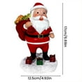 thumbnail image 5 of Dserfhy Lighted Santa Claus Figurines Resin Santa Sculpture with Gift Bag on Back Solar Powered Light Up Christmas Statue for Indoor Outdoor Holiday Decor, 5 of 7