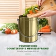 thumbnail image 7 of Utopia Kitchen Countertop Compost Bin 1.3 Gallon, Stainless Steel, Gold | Odorless countertop compost bin with charcoal filter, ideal for food scraps and waste, 7 of 7