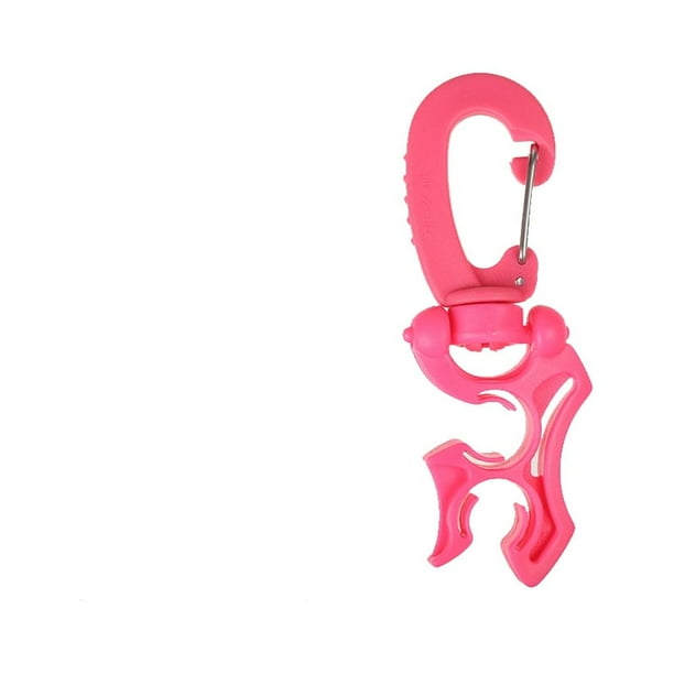 Soidarity Abrazadera de tubo de plástico, abrazaderas reguladoras de alta flexibilidad, brazo de tope de acero inoxidable, soporte de manguera a Deportes acuáticos Rosa