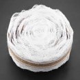thumbnail image 5 of Rollo De Yute, Cinta De Ganchillo De Yute Natural Blanco De 10 M Con Encaje En Forma De Corazón, Arpillera De 5 Cm De Ancho Para Boda Boda De Navidad. Afortunado Sencillez, 5 of 5