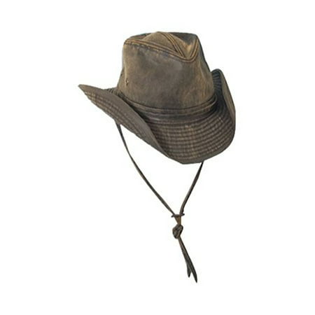 UPC 016698203128 product image for Dorfman-Pacific Weathered Cotton Outback Hat With Chin Cord | upcitemdb.com