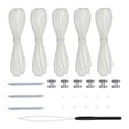 thumbnail image 1 of de reparación de sombra plisada para vehículos recreativos, cables de Hardware para remolque de viaje, plisados de día y noche Blanco, 1 of 8