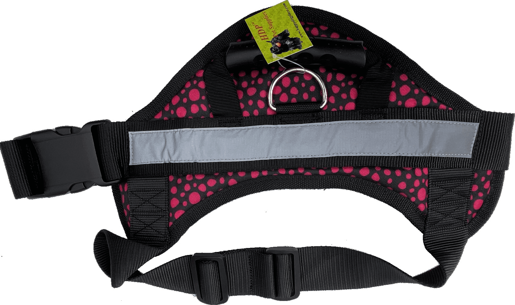 HDP Big Dog Soft No Pull Harness Size:Large Color:Dotty Pink