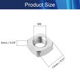 thumbnail image 2 of HUGFEGWE Square Screw Nut M8 Square Nut Quadrilateral Nut 304 Stainless Steel Silver Insert Quadrant Lock Nut Square Machine Screw Nuts Fastener Square Nut 20pcs UA824-6920, 2 of 6