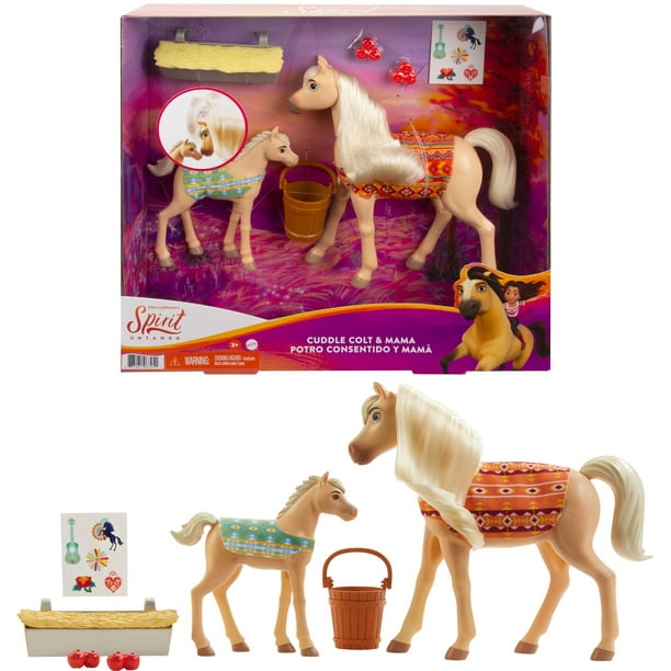 Spirit Untamed Cuddle Colt & Mama (Horses Approx. 5in & 8in