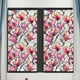thumbnail image 2 of Lámina adhesiva estática para ventanas con motivos florales y arcoíris, 100 x 43 cm, adhesivo de PVC, 4 diseños botánicos para puertas de cristal, 2 of 5