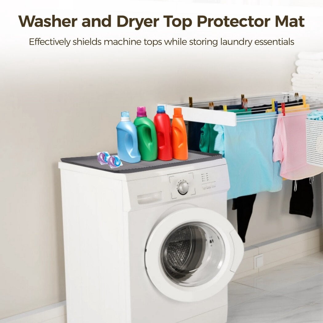 Housse Protection Machine à Laver 60x60 Cm – Tapis Antidérapant Terre De Diatomée – Pour Lave-linge, Sèche-linge, Plans De Travail Tapis Antidérapant Pour électroménagers