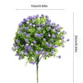 thumbnail image 3 of Artificial Flowers for Outdoors UV Resistant,Artificial Flowers Bundles,Faux Fake Outdoor Plants Plastic Flowers Bushes Shrubs No Fade Artificial Greenery Home Porch Stems Outside Window Decor,10pc, 3 of 9