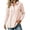 Orange, variant on Striped Tunic Tops for Women Lightweight Collared Half Button Down Blouses Loose Casual Long Sleeve Fall Layering Pullovers with Chest Pocket S