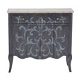 thumbnail image 1 of Home Fare Handpainted Parisian Two Door Hall Chest in Weathered Black, 1 of 7
