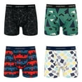 thumbnail image 1 of INNERSY Men's Underwear Soft Mesh Breathable Boxer Briefs 4-Pack(Large,Assorted Patterns), 1 of 6