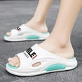 thumbnail image 4 of Men's Beach Slippers with Soft Low Arch Support Comfortable Thick Sole Anti Slip Easy To Clean, 4 of 5