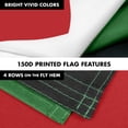 thumbnail image 5 of G128 Combo Pack: 6 Feet Tangle Free Spinning Flagpole (Silver) Palestine Palestinian Flag 3x5 ft Printed 150D Brass Grommets (Flag Included) Aluminum Flag Pole, 5 of 8