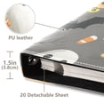 thumbnail image 3 of FORMRS 3 Ring Photo Album 4"x6" Self Adhesive Large Capacity PU Leather Cover, Cute Ghosts, 3 of 8