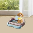 thumbnail image 1 of Almohadilla de entrenamiento para el baño de perros pequeños y medianos, ligera, para cachorros, bandeja para orinar en interiores, ideal para jardín, Azul Rosa, 1 of 10