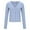Light Blue, variant on Lightweight Knit Cardigans Sweater Womens Long Sleeve Fall Button Down Ribbed Sweaters Casual Loose Fashion Tops White, L