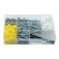 thumbnail image 2 of CONFAST Plastic Ribbed Wall Anchor Kit with Pan Head Self Tapping Screws and Required Drill bits for Drywall, Gypsum and Plaster, 263 pcs, 2 of 2