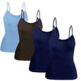 thumbnail image 1 of Set 4 Blusas Mujer Tirantes Unitalla Casual Blusa Crop Top Dama, 1 of 5