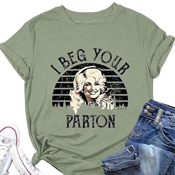 Women Dolly Shirts Country Music Legend T-Shirt Crewneck Short Sleeve Shirt Vintage Graphic Tee Loose Fit T-Shirt Fall Fashion Tops 3XL
