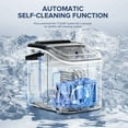 thumbnail image 6 of Auseo Countertop Ice Maker, 2 Sizes of Bullet-Shaped, 26Lbs/24H, Self-Cleaning, Maker Machine with Handle and Ice Scoop, 6 of 11