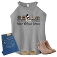 thumbnail image 3 of Four Parks One Mouse Shirt, Animal Kingdom Epcot Magic Kingdom Vacation Shirt Casual Unisex Short Sleeve (US, Alpha, X-Large, Regular, Regular, Gray Tank), 3 of 5