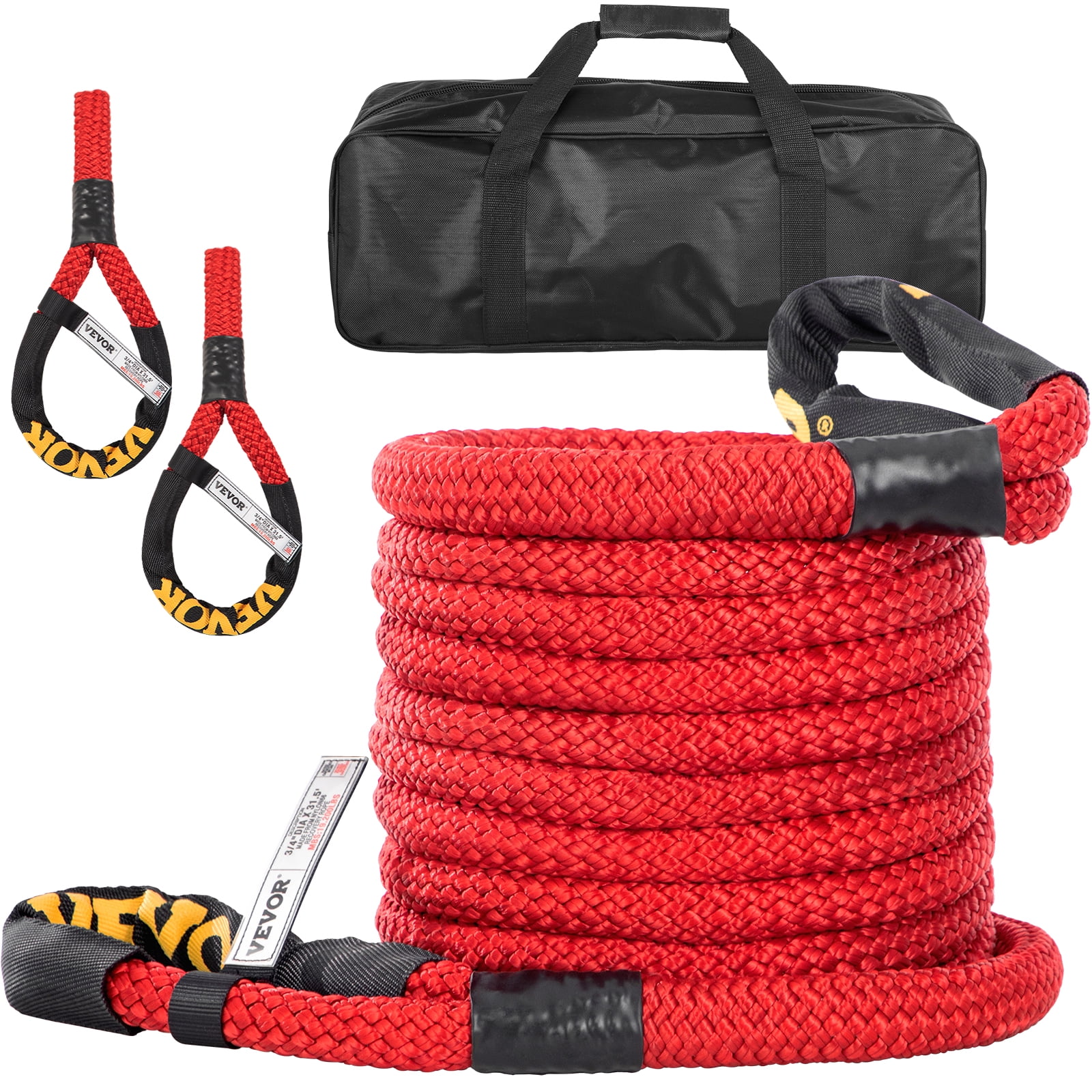 KKmoon 4m Tow Strap with Hooks,Car Vehicle Recovery Rope,Trailer Rope 11,023 lbs,Capacity Heavy Duty Tow Rope for Car Truck SUV 