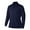 Navy, variant on Monterey Club Men's Long Sleeve Moisture Wicking Solid Golf Polo Shirt #3671