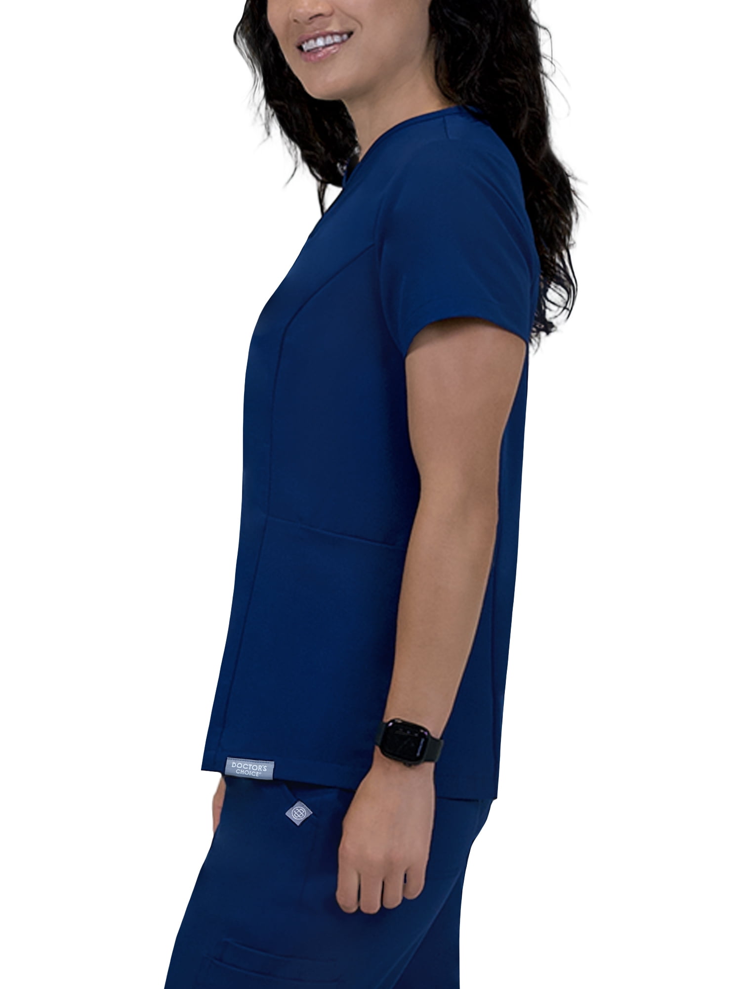 Doctor's Choice Elite-Rx Antimicrobial Fluid-Resistant Women's Scrub Top, 2 Pockets, Sizes S - XXXL