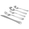 thumbnail image 5 of Elyon Tableware® Luly 20-Piece Matte Silver Stainless Steel Flatware Set, Service for 4, 5 of 5