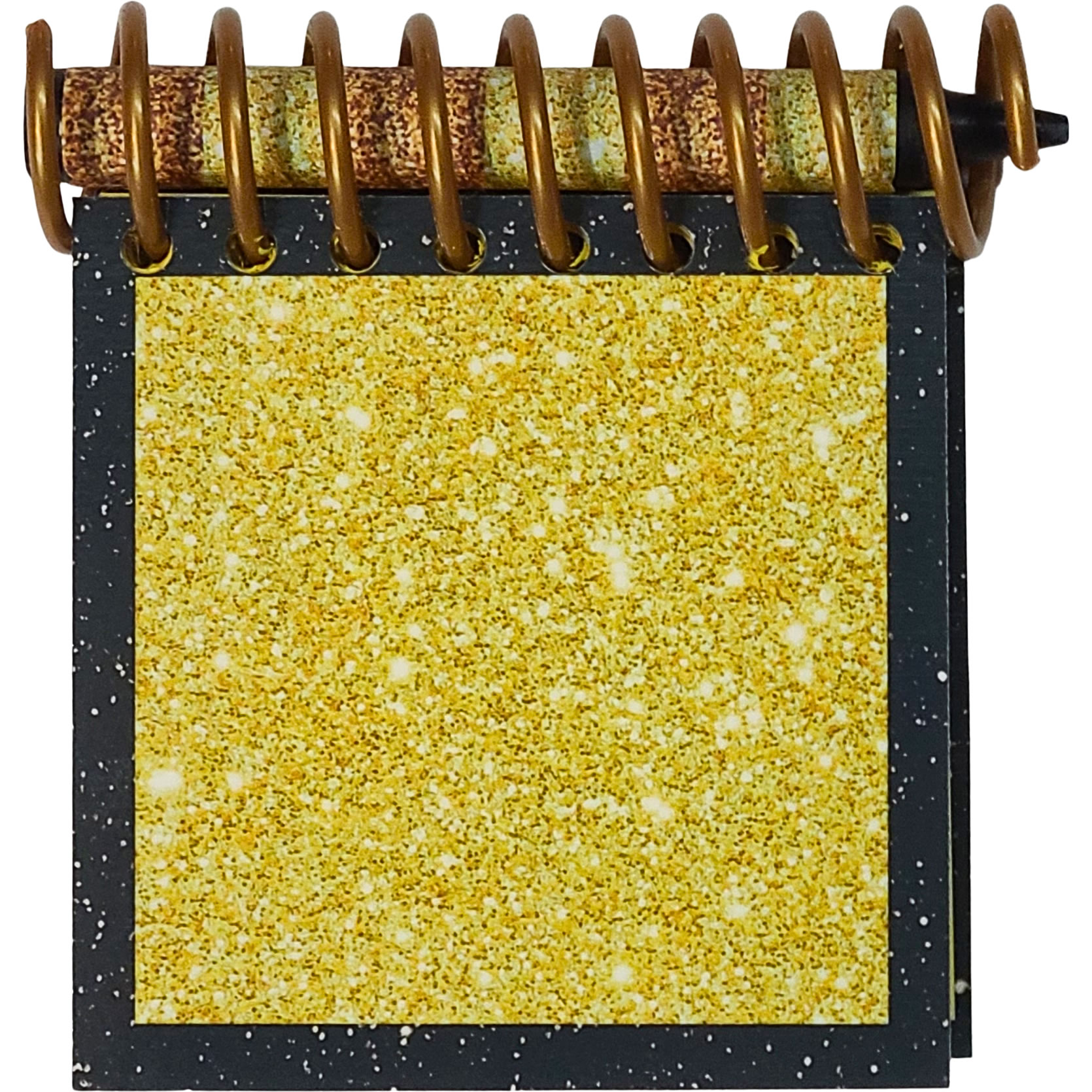 Handcrafted Gold Sparkle Handy Dandy Notebook