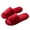 Red, variant on Fuzzy Open Toe Slippers for Women Men Indoor Cozy Memory Foam Slip on House Slides Home Shoes