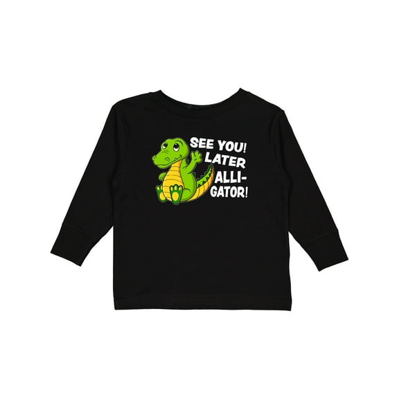 Inktastic See You Later Alligator Boys or Girls Long Sleeve Toddler T-Shirt