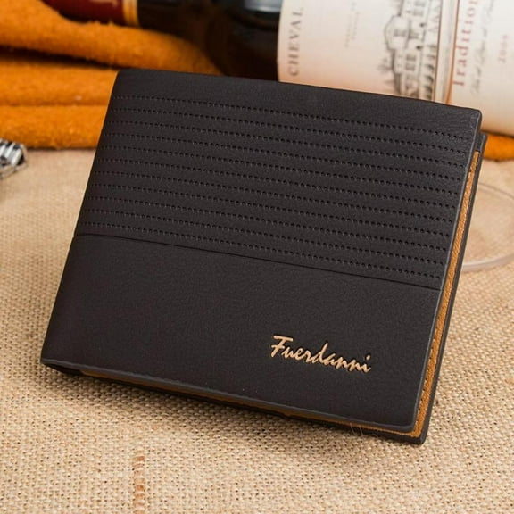 [BRAND Factory Price!]Men's Fine Vintage Wallets Men's Leather Wallet Embossing Scrub Foldable Wallets Short Wallets