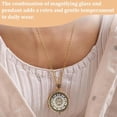 thumbnail image 5 of Queilt Piece Hanging Magnifying Glass, Hanging Portable Magnifying Glass, Necklace Magnifying Glass, Optical Lens Necklace, Monocle Magnifying Glass Lens, Monocle Magnifying Glass with Necklace, 5 of 5