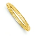 thumbnail image 1 of 14K Yellow Gold 4/16 Florentine Engraved Hinged Bangle Bracelet, 1 of 2