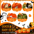 thumbnail image 5 of 7.5 FT Long Halloween Inflatables Pumpkin Family Lighted,7 Pumpkins Blow Up Yard Decoration, Built-in LEDs, Stakes & Tethers Included for Outdoor Lawn Garden Halloween Decor, 5 of 9