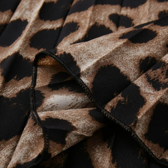 Vedolay Womens Skirts Women's Plus Size Tiered Maxi Skirt,Coffee L